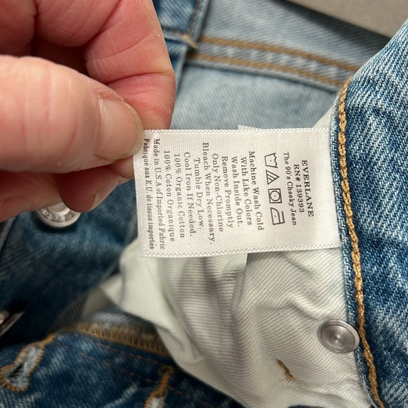 NWT Everlane The 90’s Cheeky Regular Length Vintage Sunbleached Blue Size 26 - Picture 8 of 12